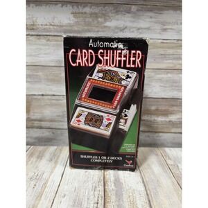 Cardinal Automatic Card Shuffler Battery Operated 1 or 2 Decks Model 375 w Cards